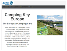 Tablet Screenshot of campingkeyalliance.com